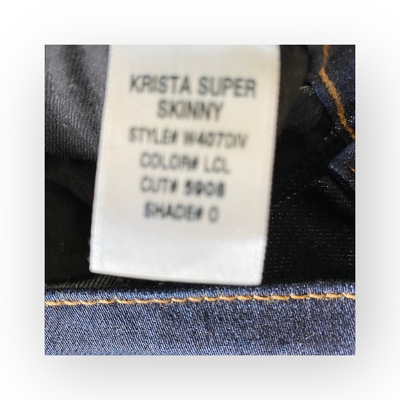 new Hudson ♛ Krista Super Skinny Stretch Dark Denim Jeans ♛ London Calling ♛ 26 - Picture 7 of 15